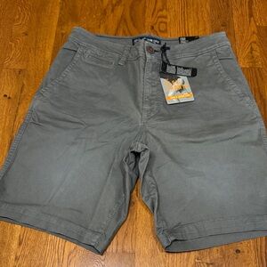 American Eagle Outfitters Charcoal Flat Front Shorts size 32 NWT